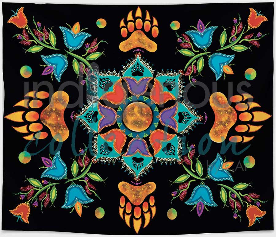 Revelation Fleece Blanket by artist Tracey Metallic
