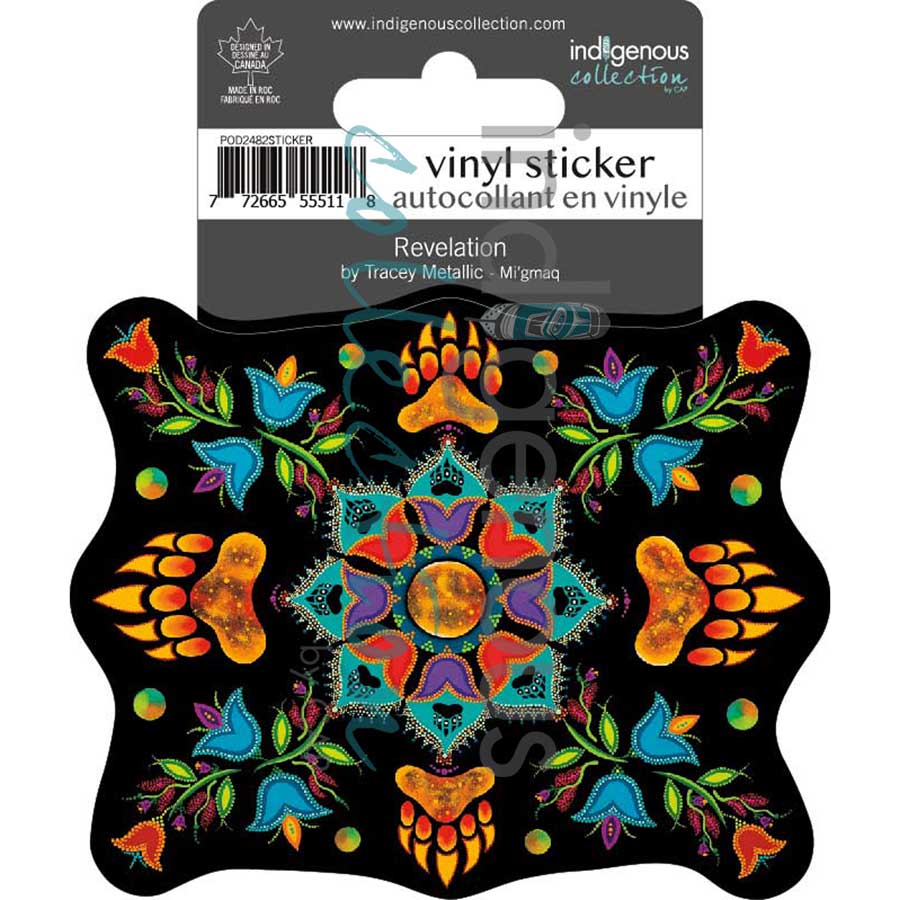 Revelation Vinyl Die-Cut Sticker by artist Tracey Metallic