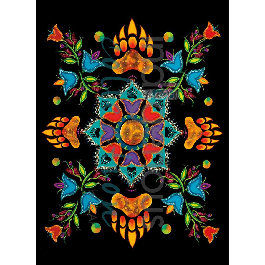 Revelation Tea Towel by artist Tracey Metallic