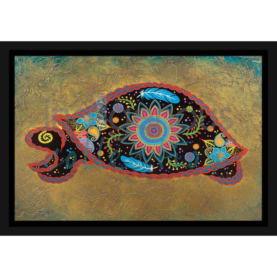 Spirit Turtle by artist Tracey Metallic - Mi'gmaq. Indigenous Collection