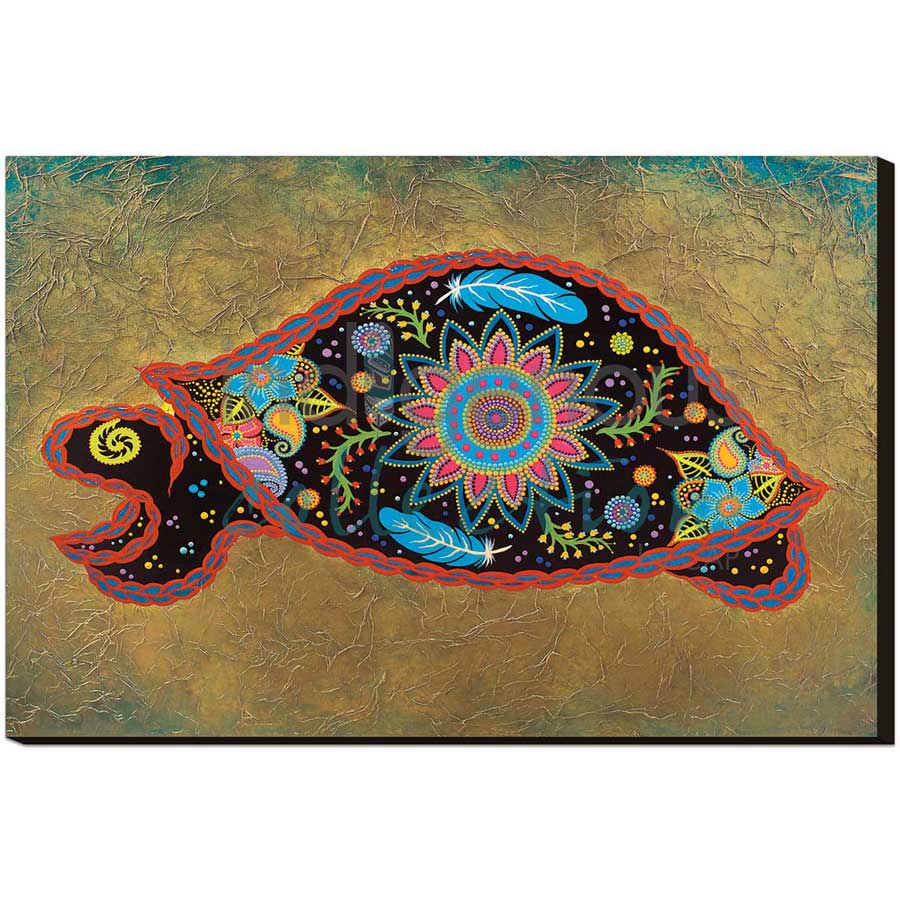 Spirit Turtle by artist Tracey Metallic - Mi'gmaq. Indigenous Collection