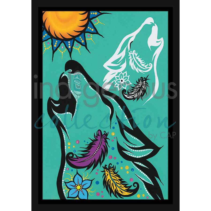Spirit Wolf by artist Tracey Metallic - Mi'gmaq. Indigenous Collection