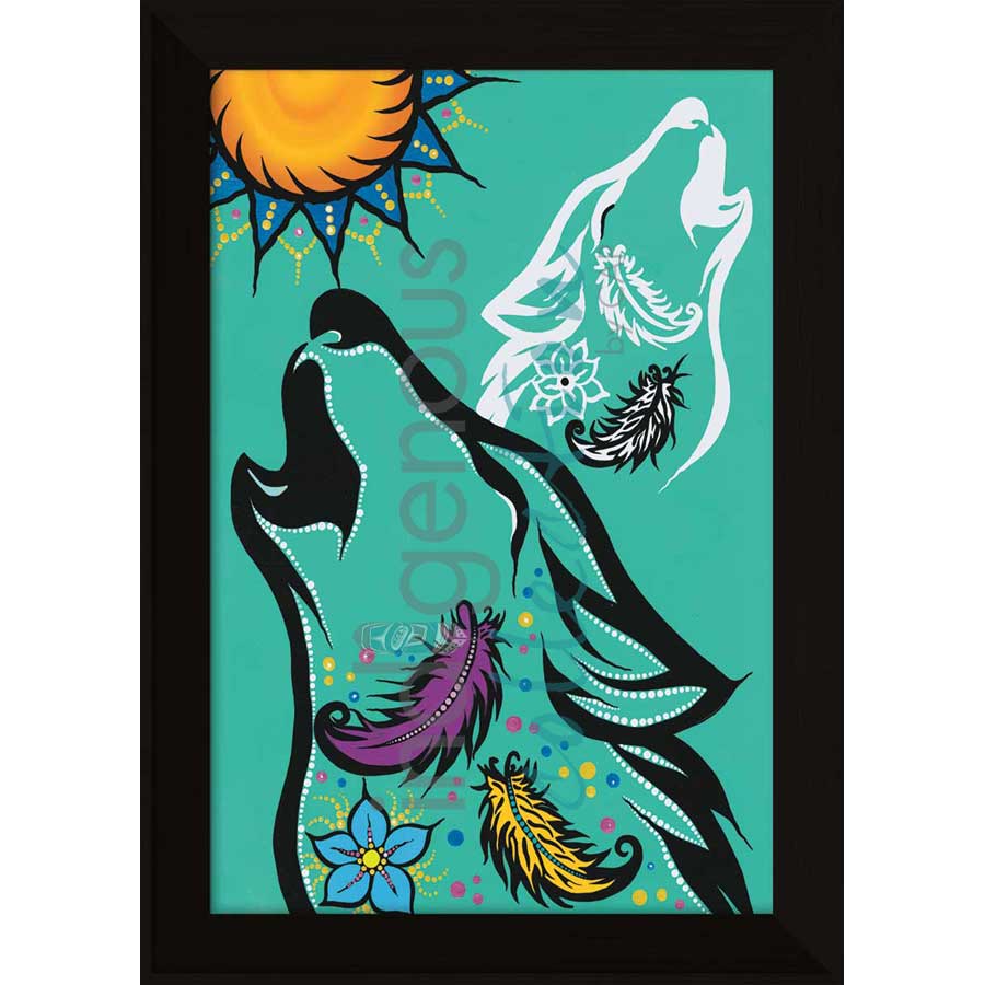 Spirit Wolf by artist Tracey Metallic - Mi'gmaq. Indigenous Collection