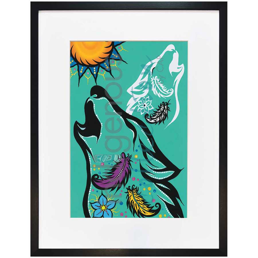 Spirit Wolf by artist Tracey Metallic - Mi'gmaq. Indigenous Collection