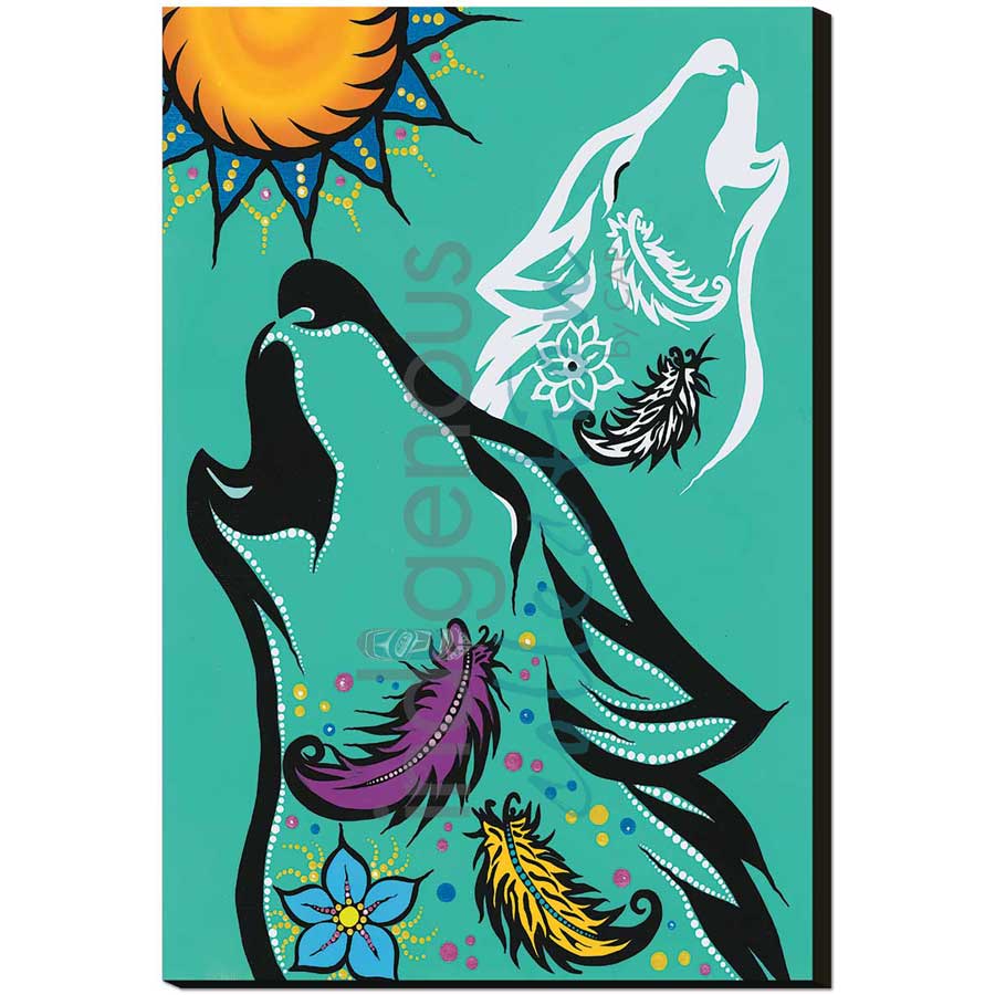 Spirit Wolf by artist Tracey Metallic - Mi'gmaq. Indigenous Collection