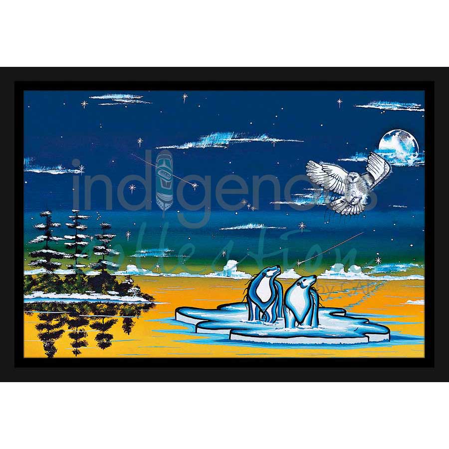 Spirits of the North by artist William Monague - Ojibway. Indigenous Collection