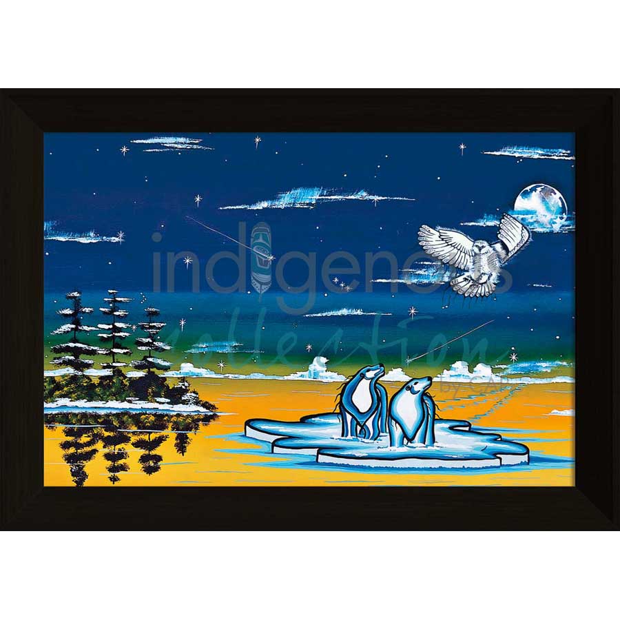 Spirits of the North by artist William Monague - Ojibway. Indigenous Collection