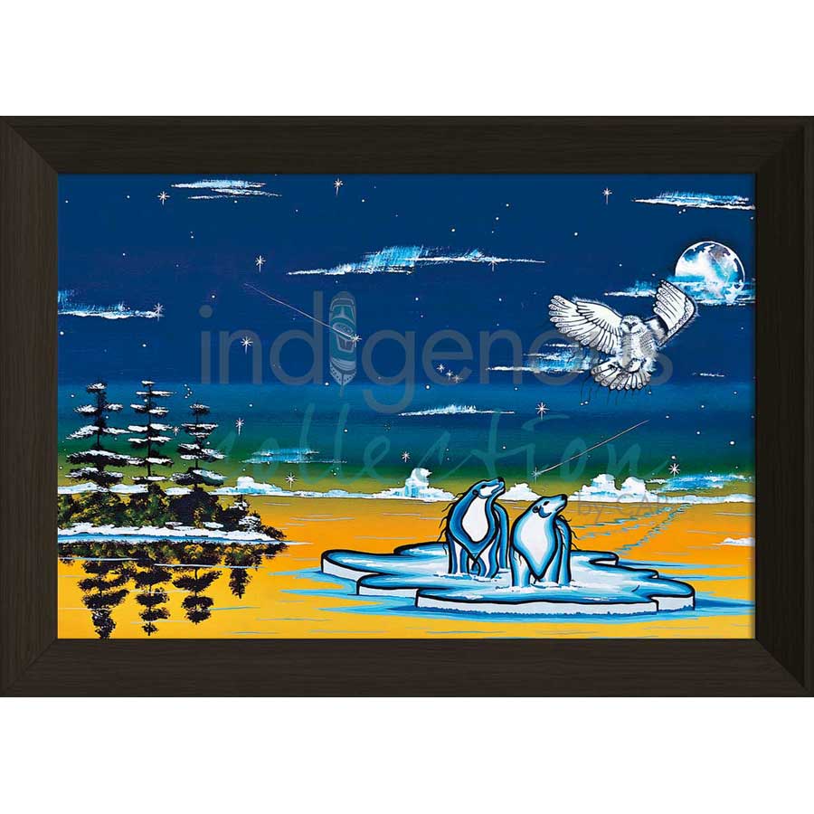 Spirits of the North by artist William Monague - Ojibway. Indigenous Collection