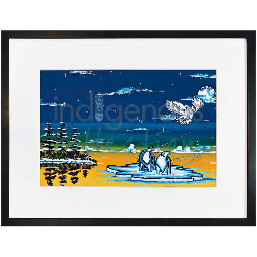 Spirits of the North by artist William Monague - Ojibway. Indigenous Collection