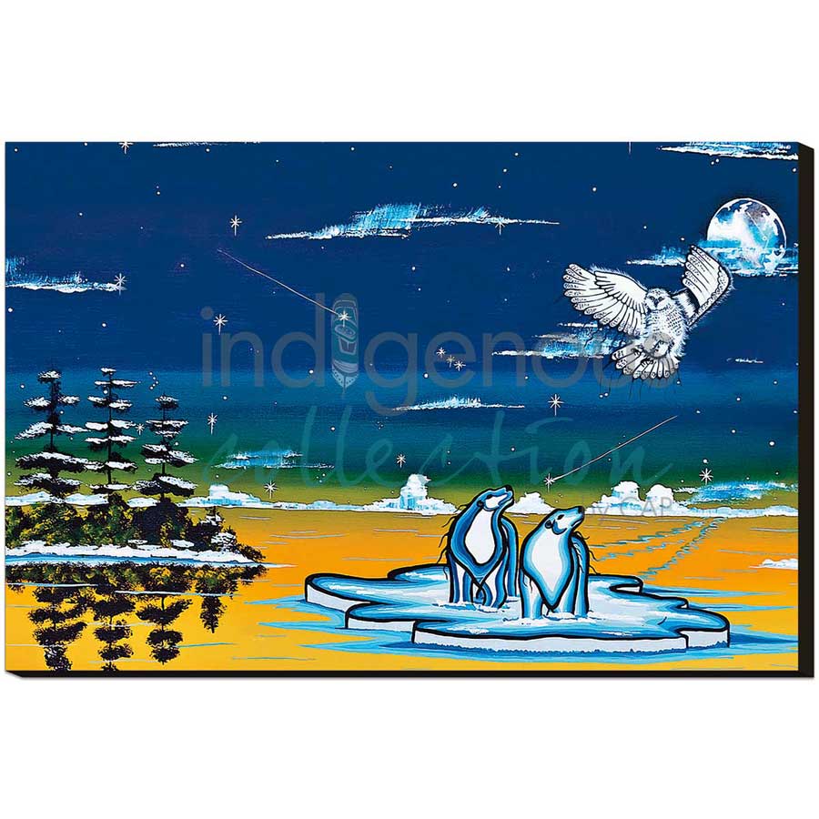 Spirits of the North by artist William Monague - Ojibway. Indigenous Collection