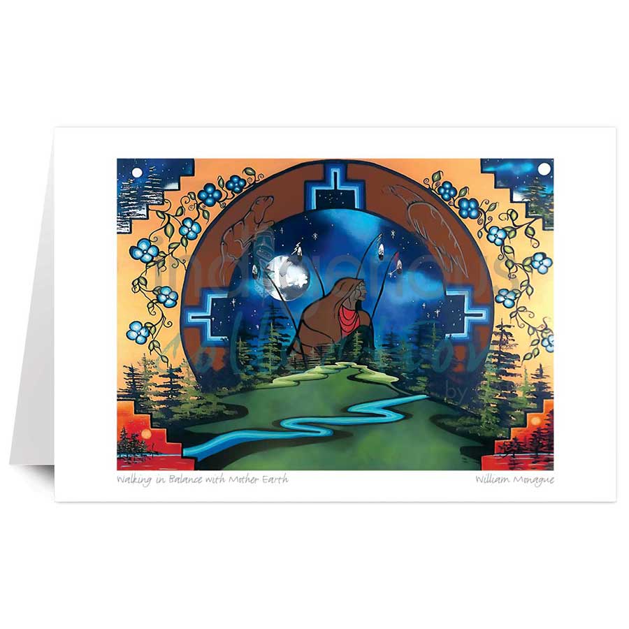 Walking in Balance with Mother Earth by artist William Monague