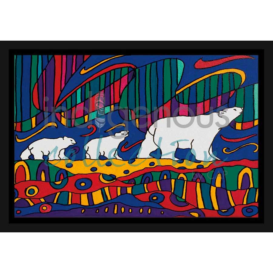Aurora Wandering by artist Dawn Oman - Denesuline (Chipewyan). Indigenous Collection