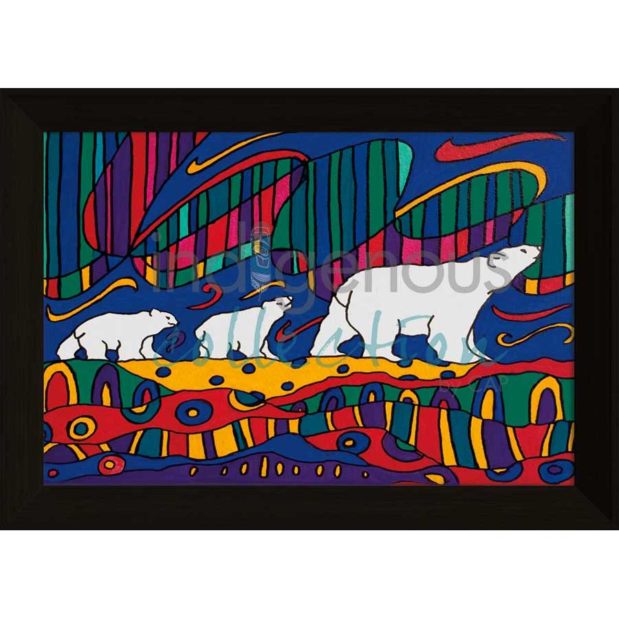 Aurora Wandering by artist Dawn Oman - Denesuline (Chipewyan). Indigenous Collection