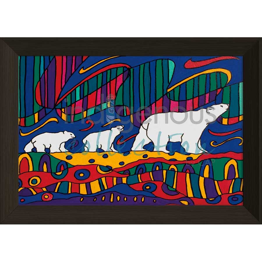 Aurora Wandering by artist Dawn Oman - Denesuline (Chipewyan). Indigenous Collection