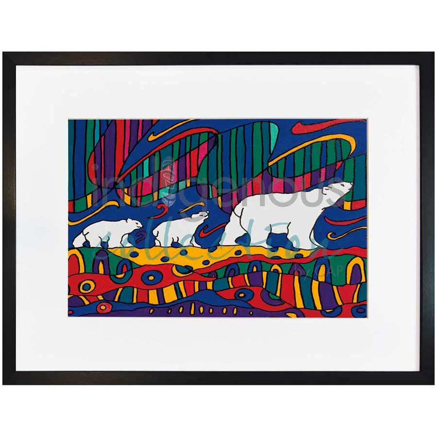Aurora Wandering by artist Dawn Oman - Denesuline (Chipewyan). Indigenous Collection