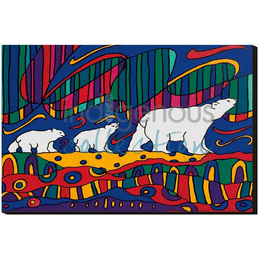 Aurora Wandering by artist Dawn Oman - Denesuline (Chipewyan). Indigenous Collection