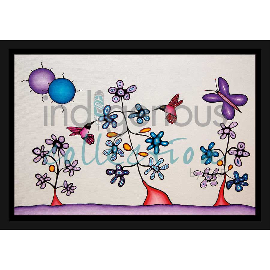 Hummingbirds by artist Dave Pelletier - Cree/Nakota. Indigenous Collection