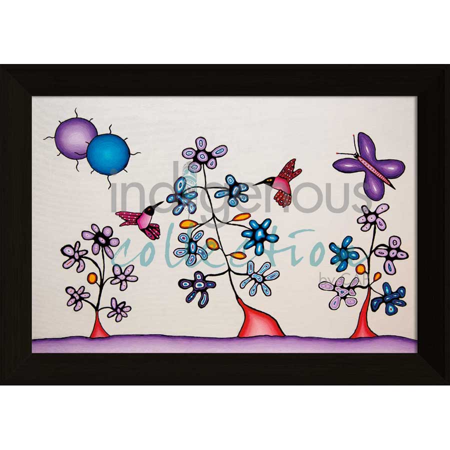 Hummingbirds by artist Dave Pelletier - Cree/Nakota. Indigenous Collection