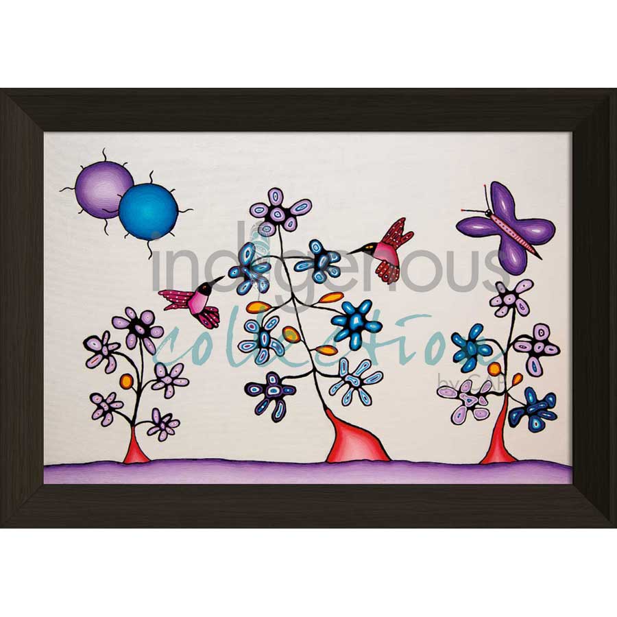 Hummingbirds by artist Dave Pelletier - Cree/Nakota. Indigenous Collection