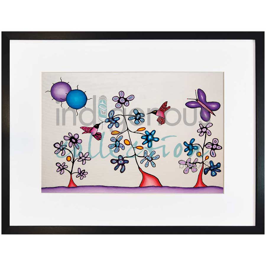 Hummingbirds by artist Dave Pelletier - Cree/Nakota. Indigenous Collection