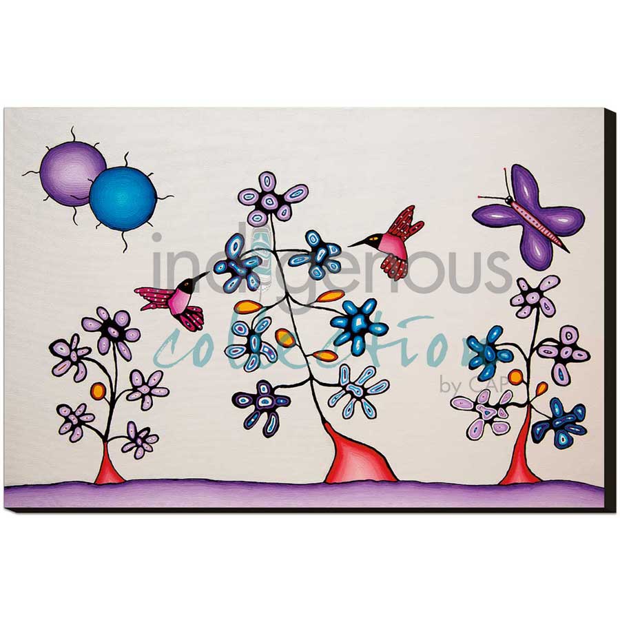 Hummingbirds by artist Dave Pelletier - Cree/Nakota. Indigenous Collection
