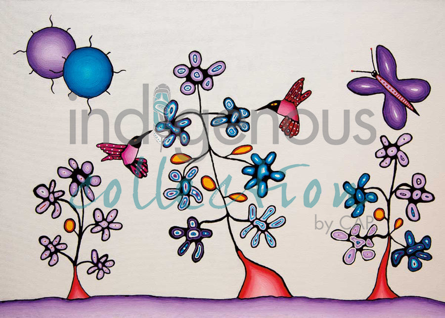 Hummingbirds by artist Dave Pelletier