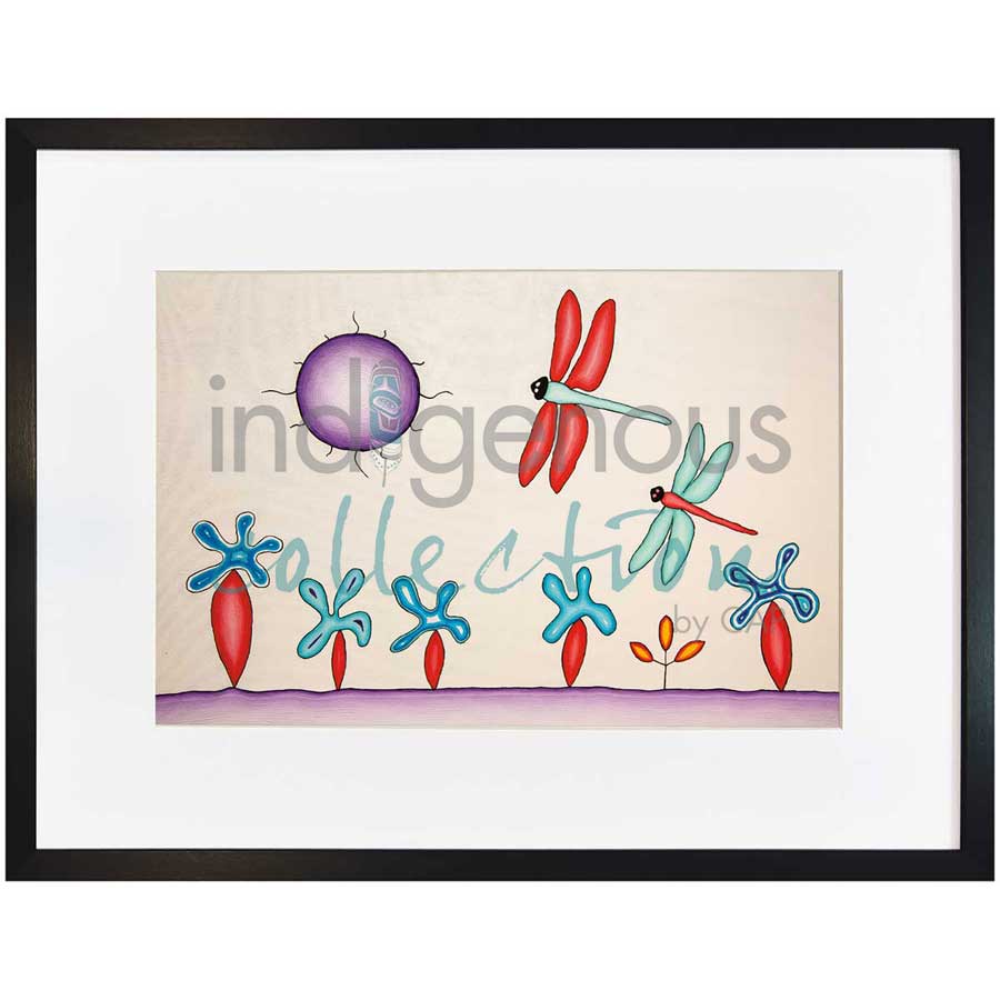 Dragonflies by artist Dave Pelletier - Cree/Nakota. Indigenous Collection