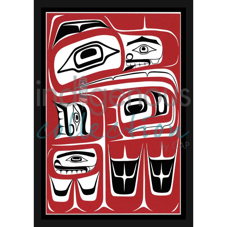 Seagull by artist Sean Whonnock - Kwakwaka'wakw. Indigenous Collection