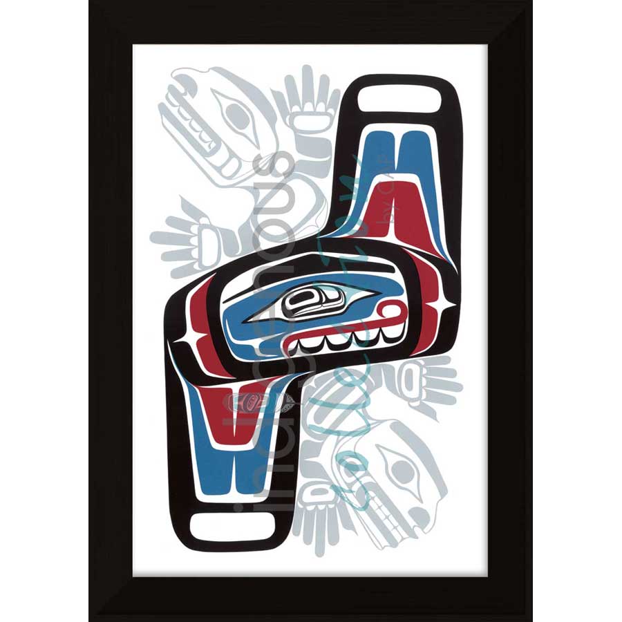 Twins by artist Sean Whonnock - Kwakwaka'wakw. Indigenous Collection