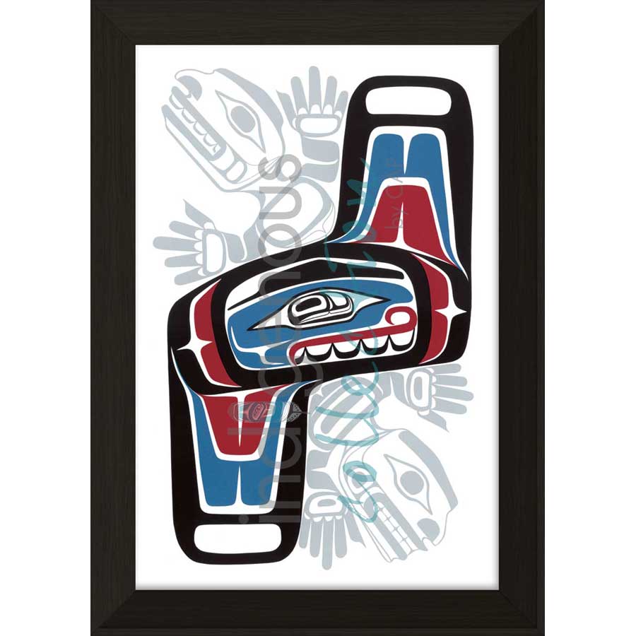 Twins by artist Sean Whonnock - Kwakwaka'wakw. Indigenous Collection