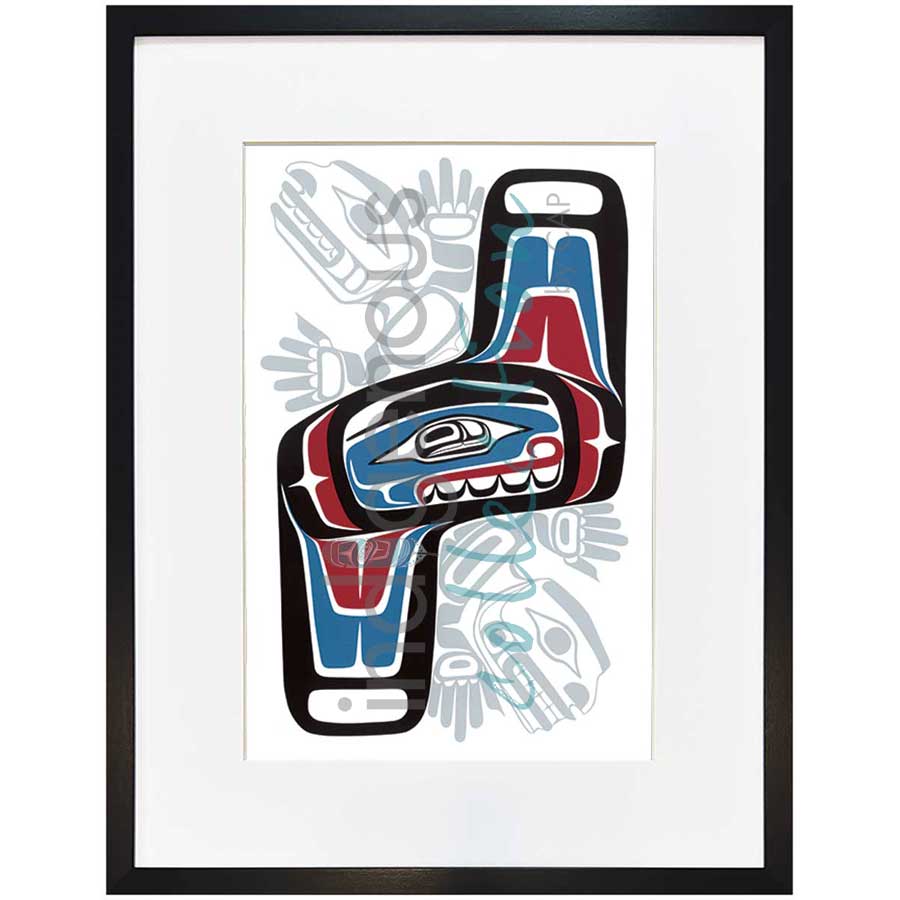 Twins by artist Sean Whonnock - Kwakwaka'wakw. Indigenous Collection