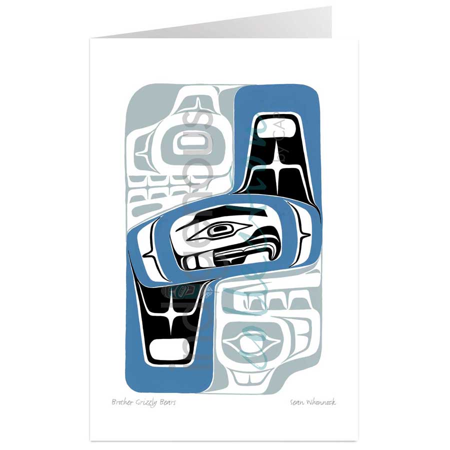 Brother Grizzly Bears by artist Sean Whonnock