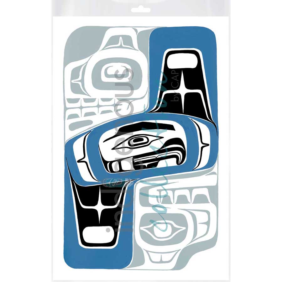 Brother Grizzly Bears by artist Sean Whonnock - Kwakwaka'wakw. Indigenous Collection