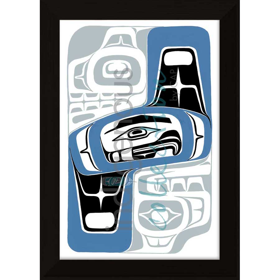 Brother Grizzly Bears by artist Sean Whonnock - Kwakwaka'wakw. Indigenous Collection