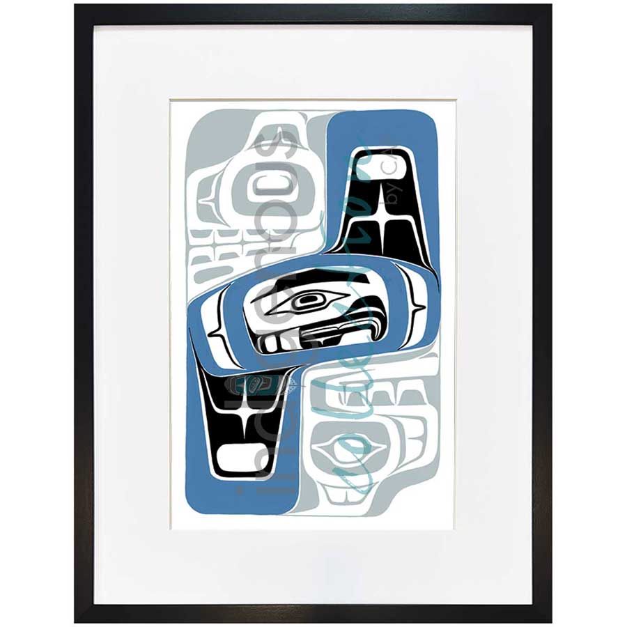 Brother Grizzly Bears by artist Sean Whonnock - Kwakwaka'wakw. Indigenous Collection