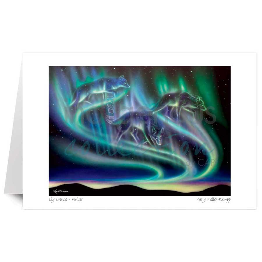 Sky Dance - Wolves by artist Amy Keller-Rempp