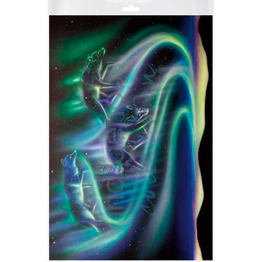 Sky Dance - Wolves by artist Amy Keller-Rempp - Mohawk. Indigenous Collection