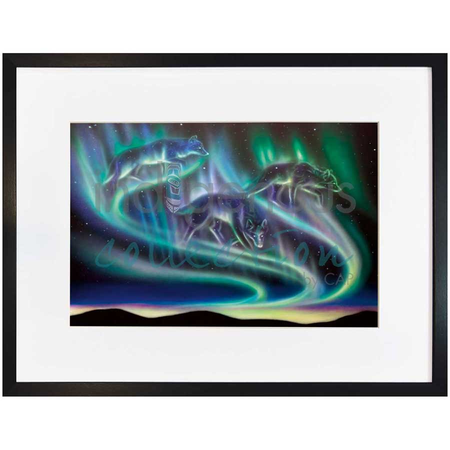 Sky Dance - Wolves by artist Amy Keller-Rempp - Mohawk. Indigenous Collection