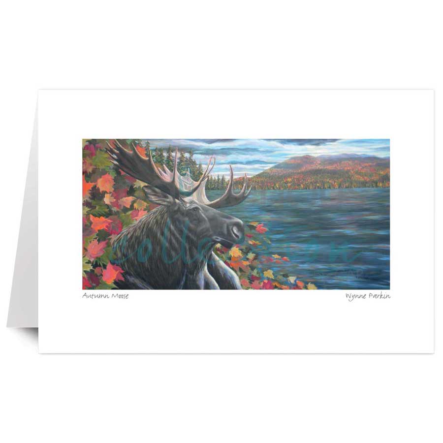Autumn Moose by artist Wynne Parkin