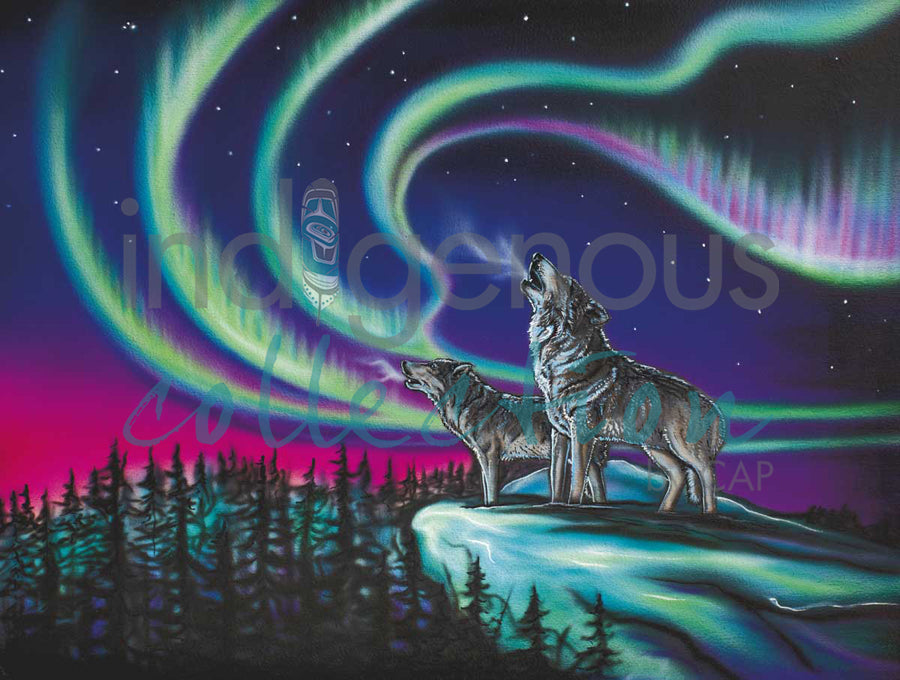 Sky Dance - Wolf Song by artist Amy Keller-Rempp