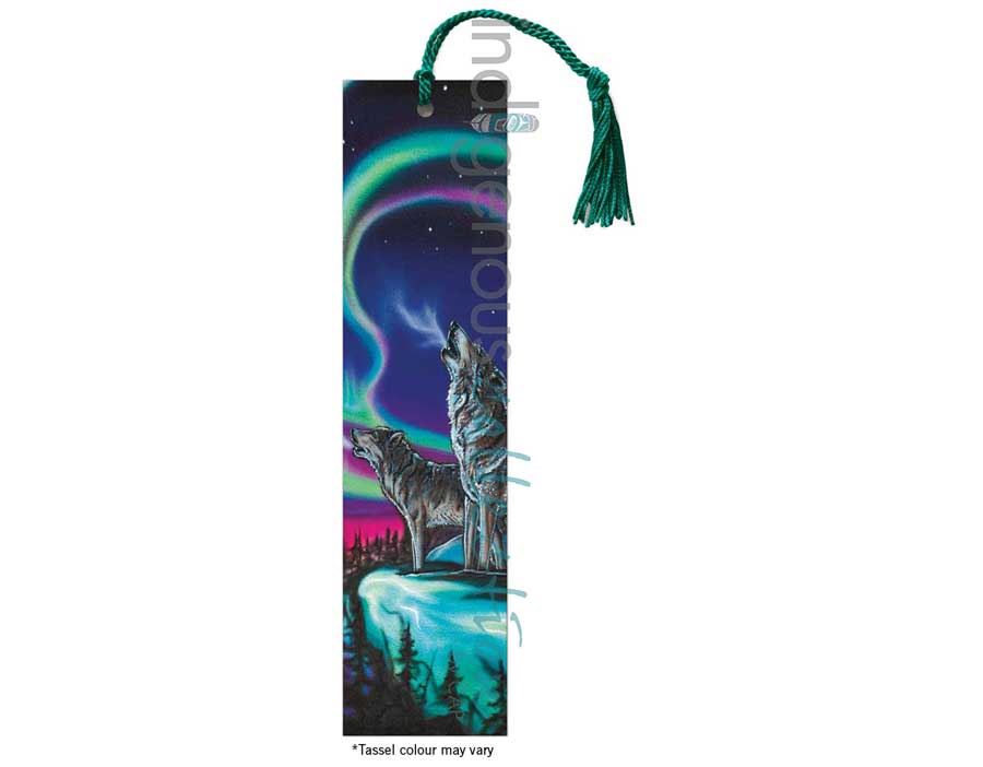 Sky Dance - Wolf Song Bookmark by artist Amy Keller-Rempp