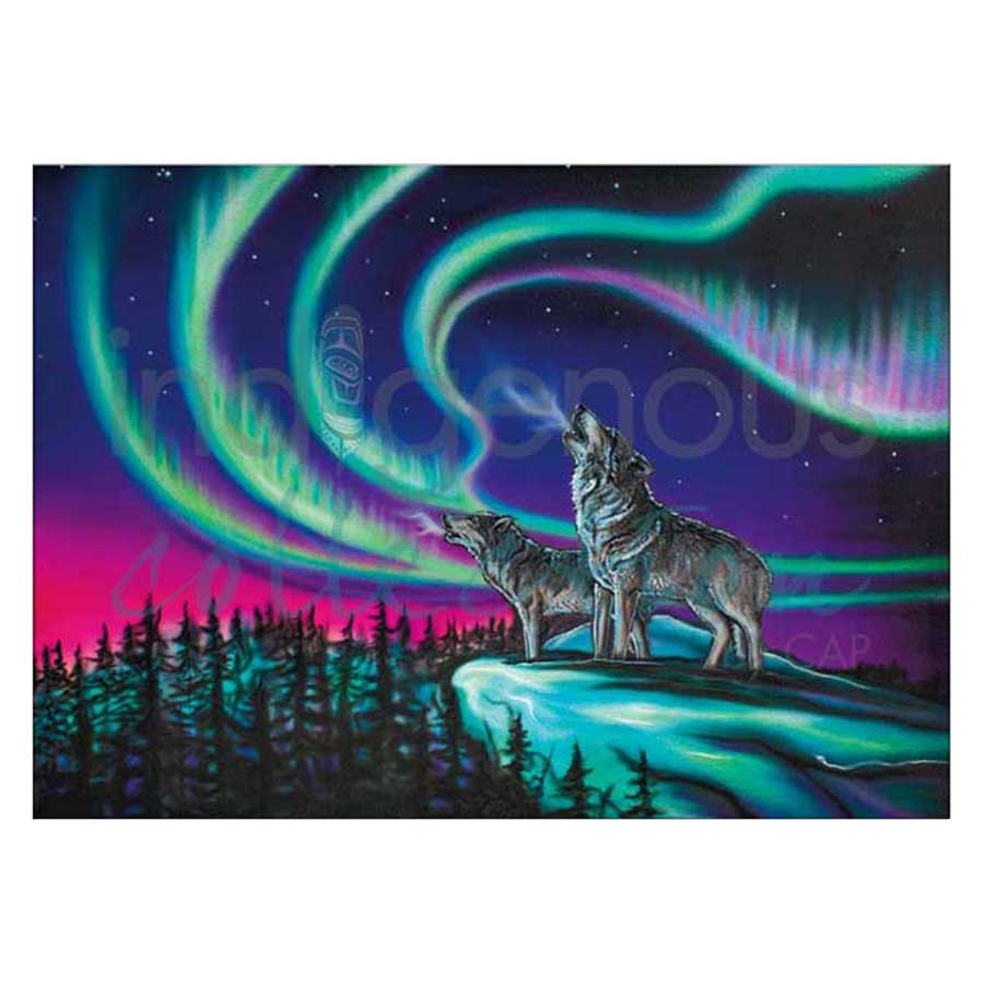 Sky Dance - Wolf Song Canvas Prints
