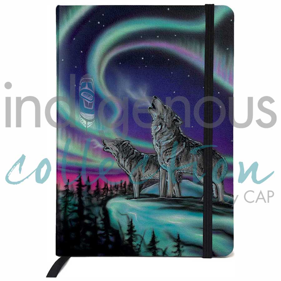 Sky Dance - Wolf Song Journal by artist Amy Keller-Rempp. Indigenous Collection.