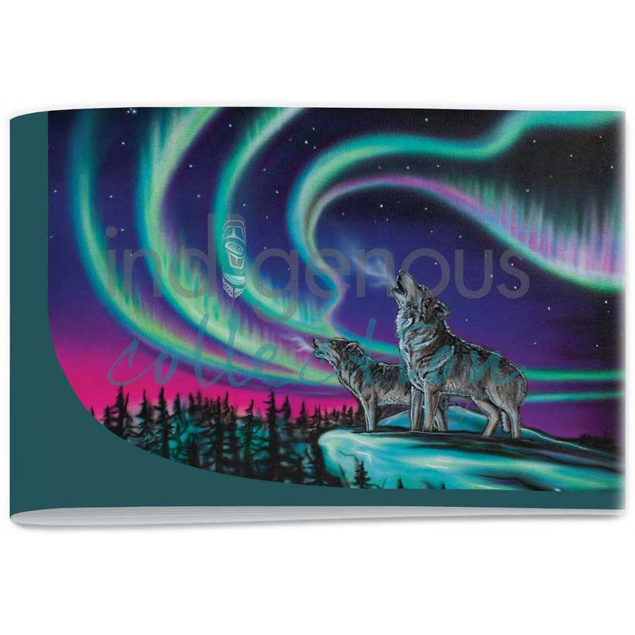 Sky Dance - Wolf Song Signature Notebook by artist Amy Keller-Rempp