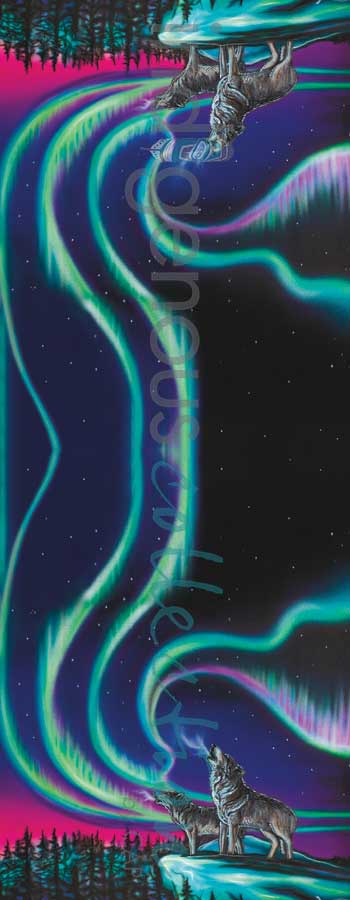 Sky Dance - Wolf Song Eco Scarf by artist Amy Keller-Rempp