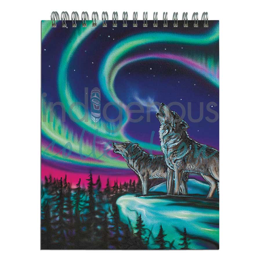 Sky Dance - Wolf Song Sketchbook by artist Amy Keller-Rempp. Indigenous Collection.