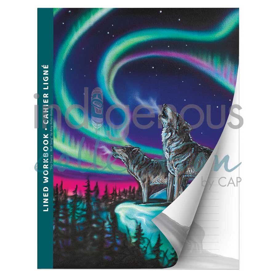 Sky Dance - Wolf Song Workbook by artist Amy Keller-Rempp. Indigenous Collection.