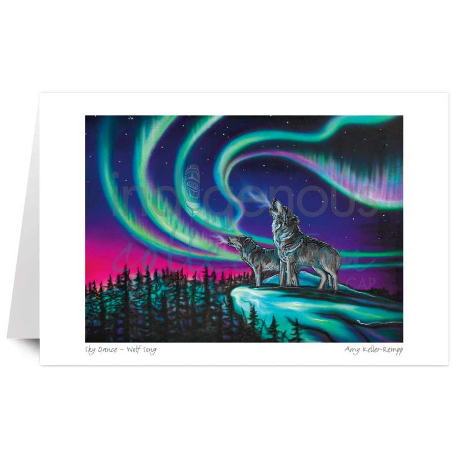 Sky Dance - Wolf Song by artist Amy Keller-Rempp