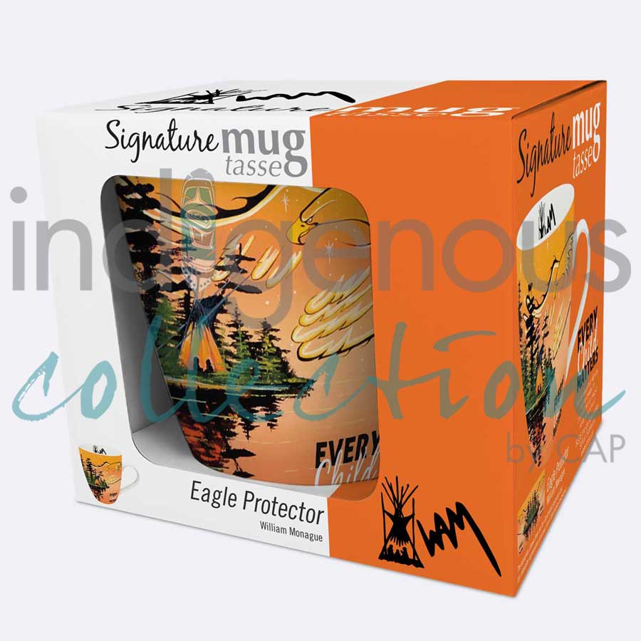 Eagle Protector 18 oz. Signature Mug by artist William Monague
