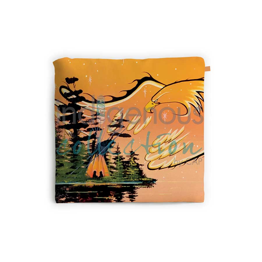 Eagle Protector Reusable Shopping Bag by artist William Monague